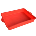Non-Stick Square Silicone Cake Mold 9 Inch Rectangular Baking Pan, 9 inch 9 inch