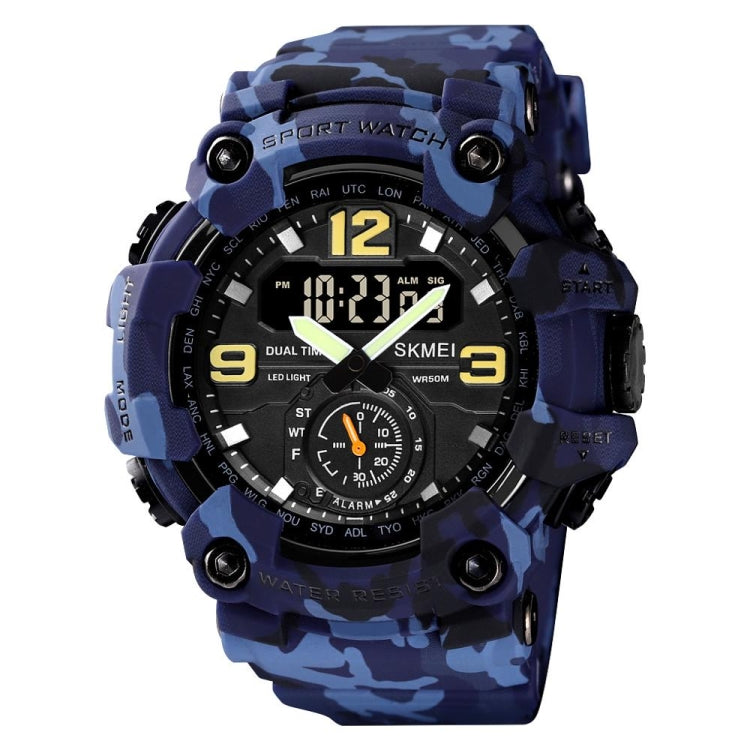 Watch – Shockproof (Black) Blue Camouflage