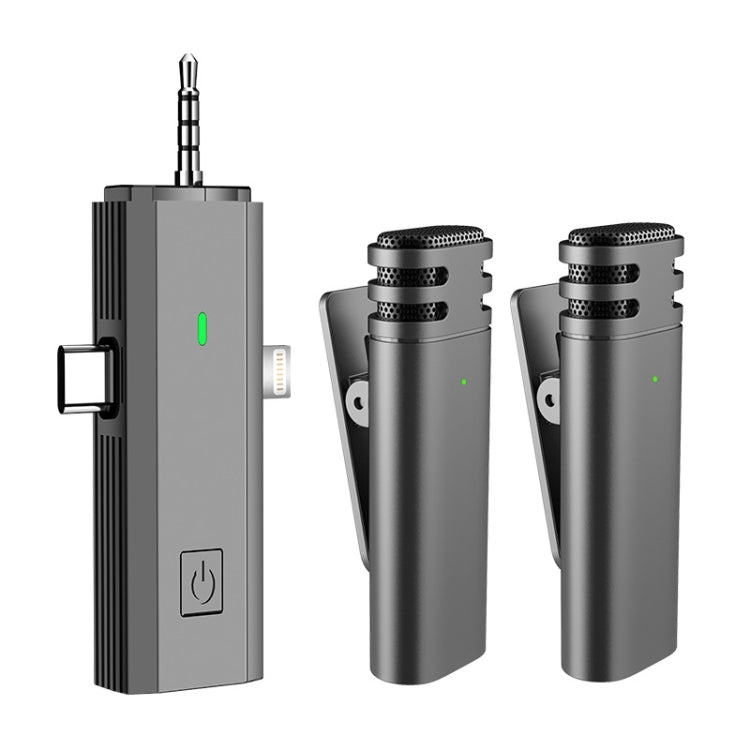 S17 Wireless 3 In 1 Lavalier MIC For Phone SLR Camera Loudspeaker ,Spec:, One Drag 1, 1 Drag Two – Durable Build, Easy to Use 1 Drag Two