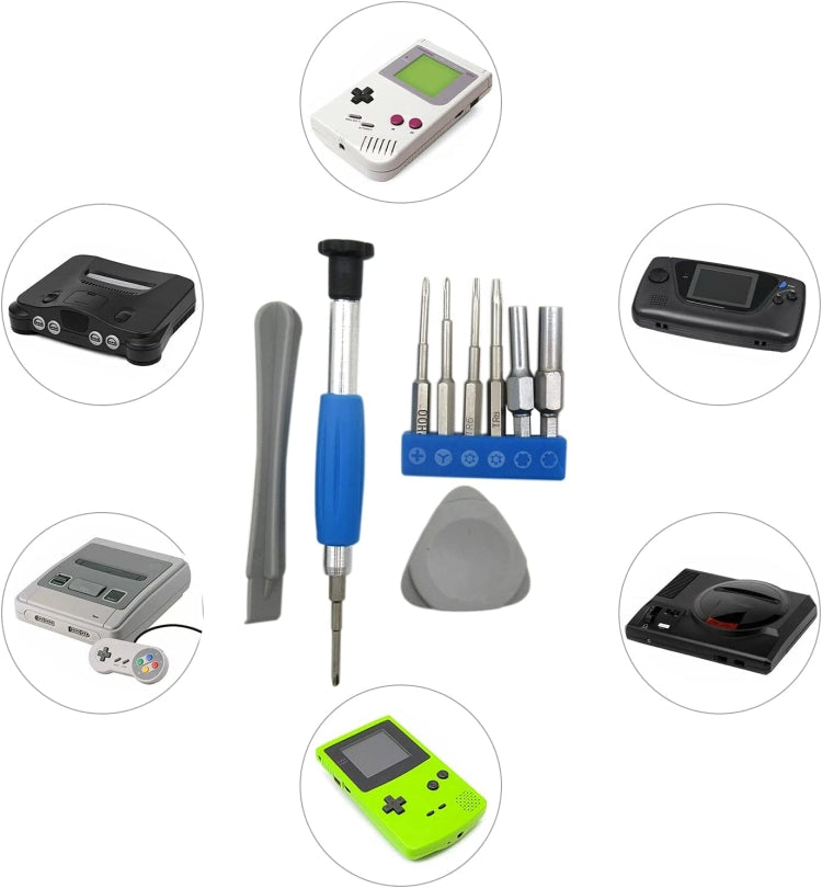 For Nintendo Switch PSP/GBA/DS/3DS 10 In 1 Repair Tool Kit Screwdriver Set, 10 In 1 – Durable Build, Easy to Use