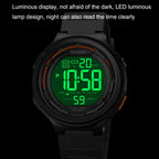 SKMEI 1841 Outdoor Sports Students Waterproof Luminous Countdown Watch, 1841 Black, 1841 Light Grey
