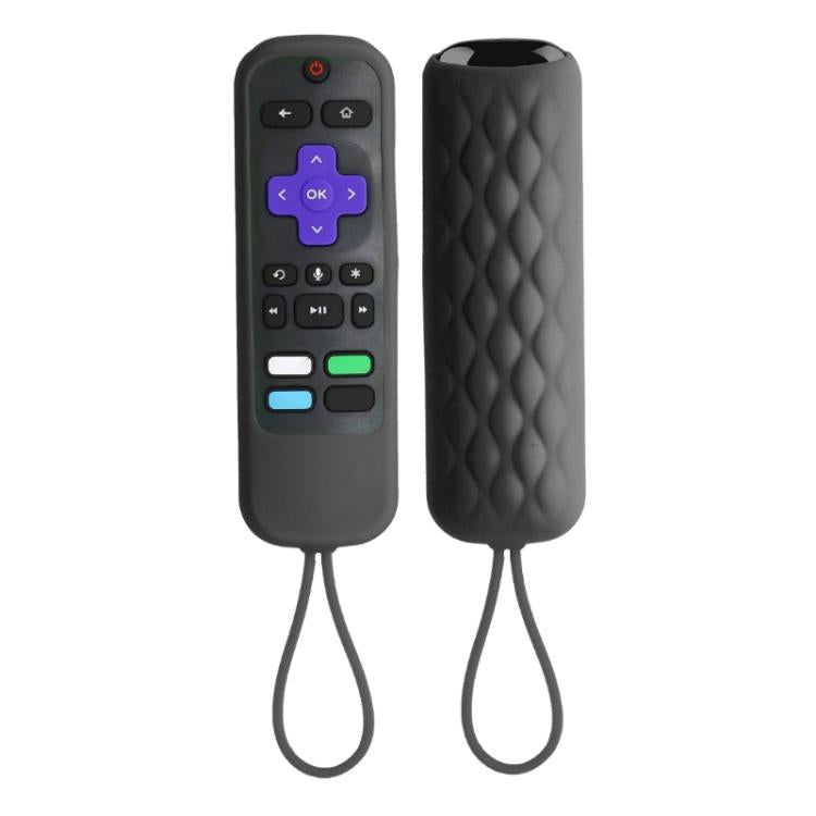 For TCL Roku 3600R/3900/Voice RCAL7R 2pcs Remote Control Silicone Case – Drop Protection, Non-slip Black