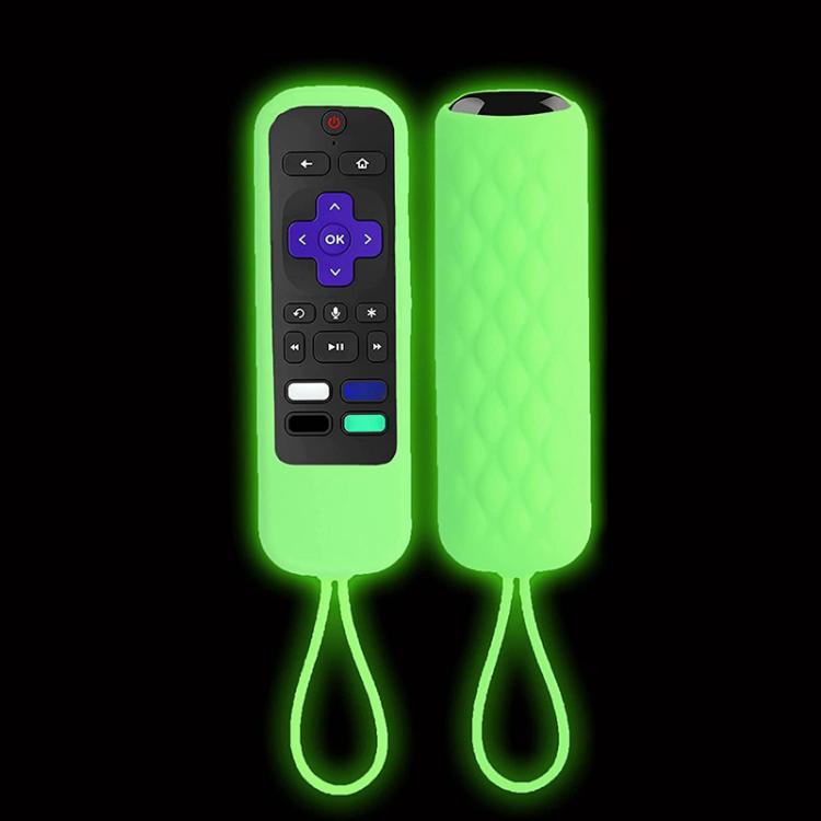 For TCL Roku 3600R/3900/Voice RCAL7R 2pcs Remote Control Silicone Case – Drop Protection, Non-slip Luminous green