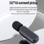 Wireless Lavalier Microphone With Charging Box Noise Reduction Video Record Mic,Spec:, K63 One To Two Type-C Interface, K63 One To Two 8 Pin Interface, K61 One To One Type-C Interface, K61 One To One 8 Pin Interface
