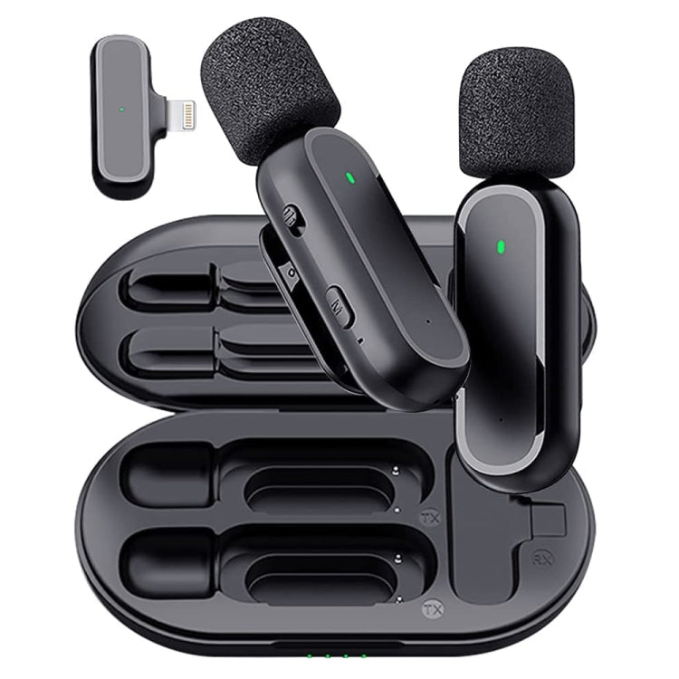 Wireless Lavalier Microphone With Charging Box Noise Reduction Video Record Mic,Spec:, K63 One To Two Type-C Interface, K63 One To Two 8 Pin Interface, K61 One To One Type-C Interface, K61 One To One 8 Pin Interface – Durable Build, Easy to Use K63 One To Two 8 Pin Interface