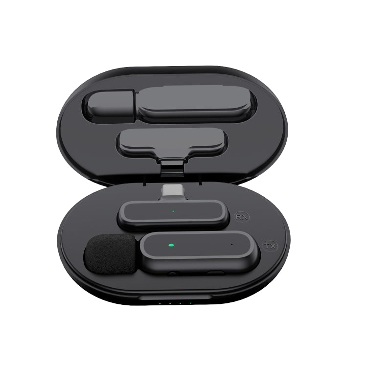 Wireless Lavalier Microphone With Charging Box Noise Reduction Video Record Mic,Spec:, K63 One To Two Type-C Interface, K63 One To Two 8 Pin Interface, K61 One To One Type-C Interface, K61 One To One 8 Pin Interface – Durable Build, Easy to Use K61 One To One Type-C Interface