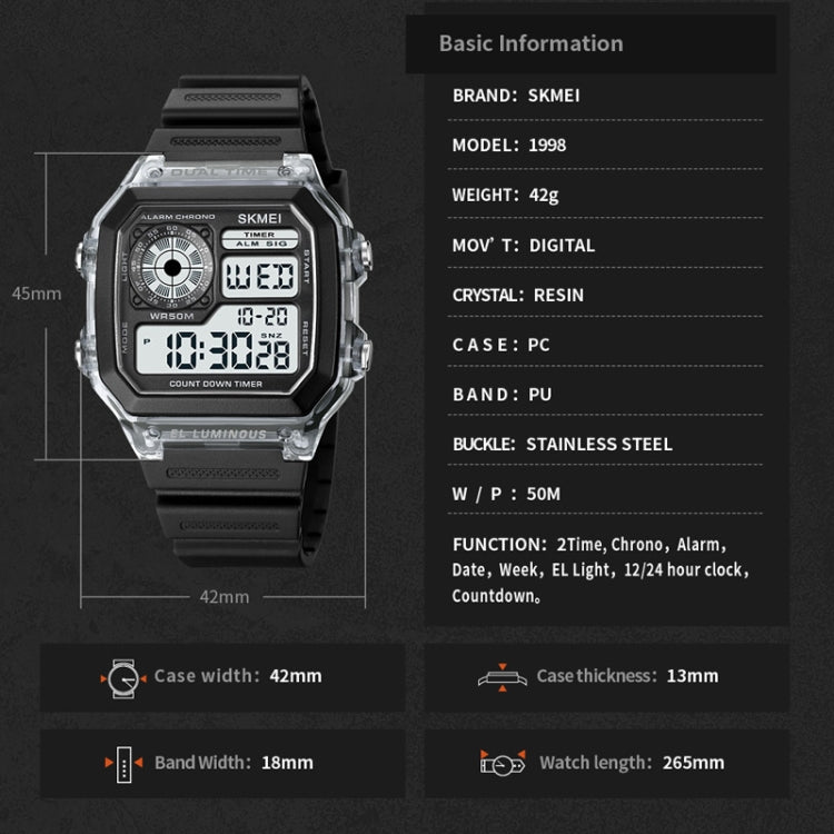 Watch – Transparent (Black)