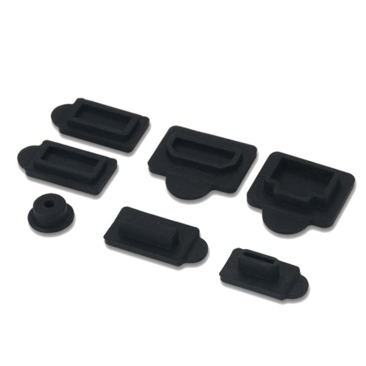 For PS5 2sets 7pcs/Set Dust Plug Silicone Dust Protector Anti-Dust Cover, White, Red, Blue, Black – Durable Build, Easy to Use