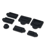 For PS5 2sets 7pcs/Set Dust Plug Silicone Dust Protector Anti-Dust Cover, White, Red, Blue, Black – Durable Build, Easy to Use