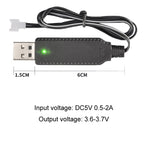 3.7V x 2 USB Smart Chip Four-Axis Aircraft Charging Cable