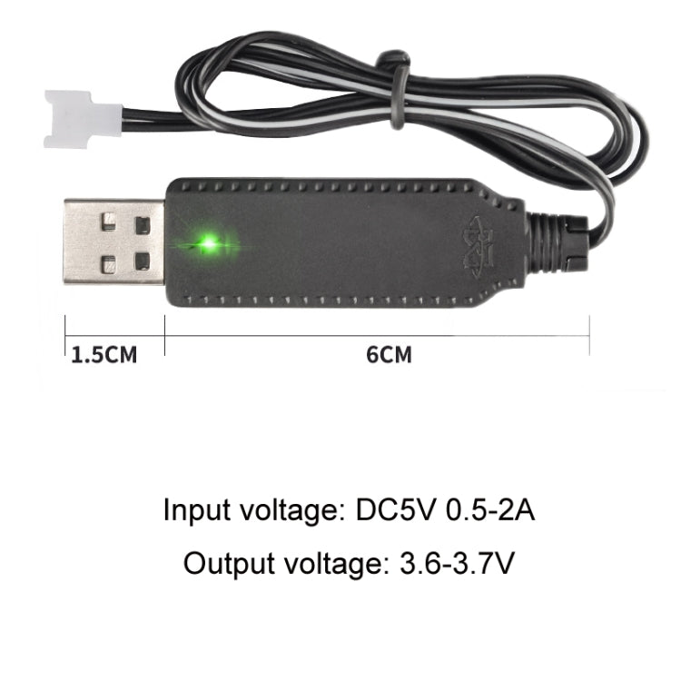 3.7V x 2 USB Smart Chip Four-Axis Aircraft Charging Cable