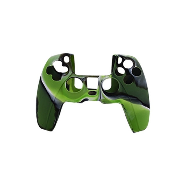 For PS5 Controller Silicone Case Protective Cover, White, Black, Camouflage Blue, Camouflage Red, Camouflage Green – Durable Build, Easy to Use Camouflage Green
