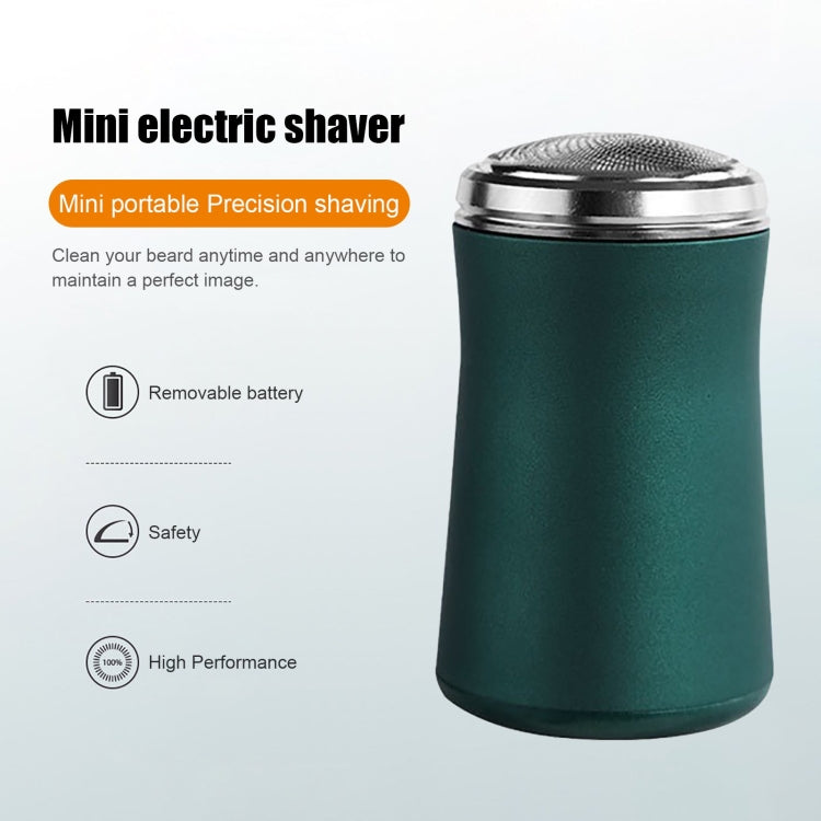 Pocket Size Washable Electric Razor USB Rechargeable Travel Shavers for Men, Pocket Black, Pocket Green