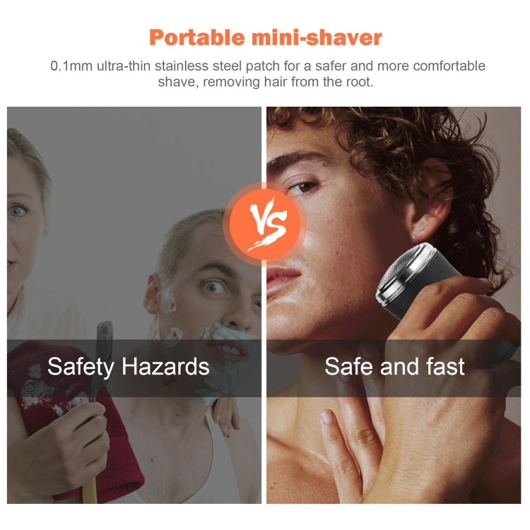 Pocket Size Washable Electric Razor USB Rechargeable Travel Shavers for Men, Pocket Black, Pocket Green