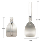304 Stainless Steel Folding Frying Spatula Outdoor Camping Portable Tableware – Durable Build, Easy to Use