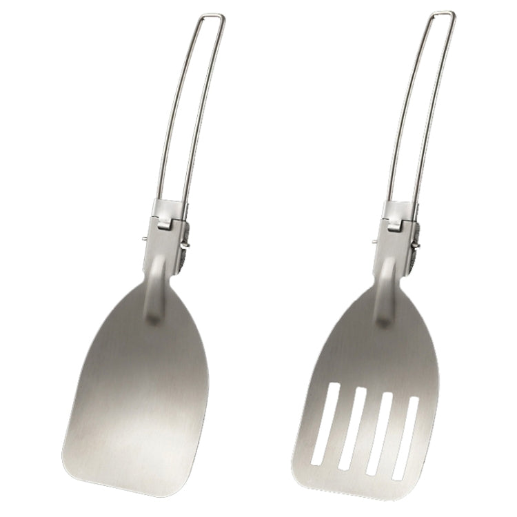 304 Stainless Steel Folding Frying Spatula Outdoor Camping Portable Tableware – Durable Build, Easy to Use