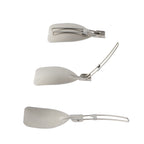 304 Stainless Steel Folding Frying Spatula Outdoor Camping Portable Tableware – Durable Build, Easy to Use