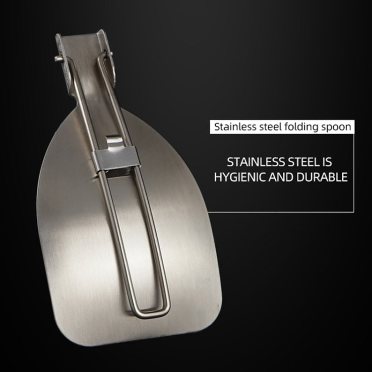 304 Stainless Steel Folding Frying Spatula Outdoor Camping Portable Tableware – Durable Build, Easy to Use