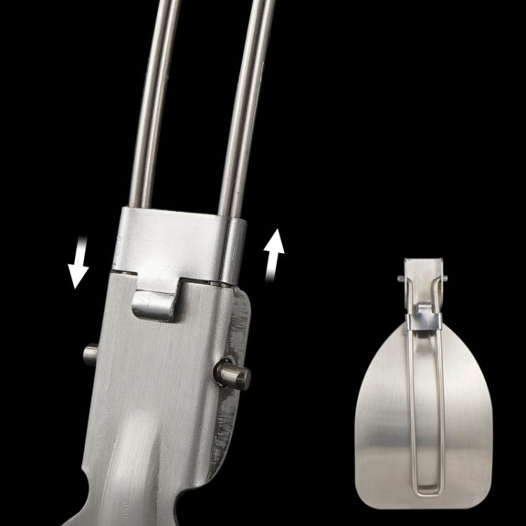 304 Stainless Steel Folding Frying Spatula Outdoor Camping Portable Tableware – Durable Build, Easy to Use