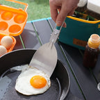 304 Stainless Steel Folding Frying Spatula Outdoor Camping Portable Tableware – Durable Build, Easy to Use