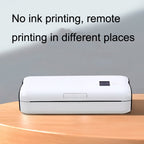 Home Small Phone Office Wireless Wrong Question Paper Student Portable Thermal Printer, Style:, Bluetooth Edition+50pcs A4 Paper, Bluetooth Edition+100pcs A4 Paper, Bluetooth Edition+200pcs A4 Paper, Bluetooth Edition+500pcs A4 Paper                   ...