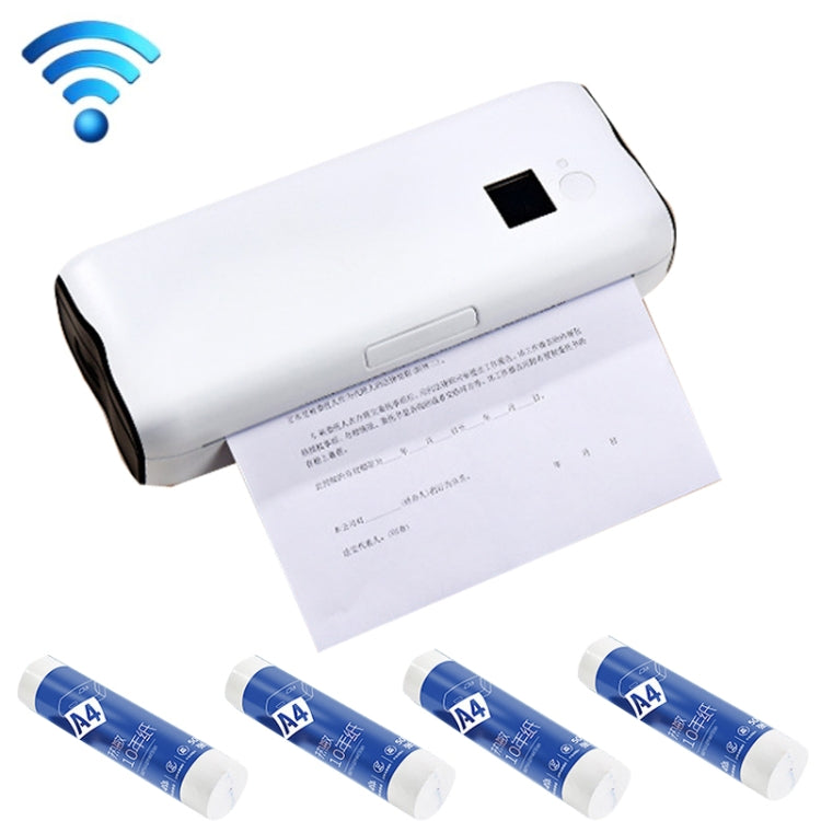 Home Small Phone Office Wireless Wrong Question Paper Student Portable Thermal Printer, Style:, Bluetooth Edition+50pcs A4 Paper, Bluetooth Edition+100pcs A4 Paper, Bluetooth Edition+200pcs A4 Paper, Bluetooth Edition+500pcs A4 Paper... – Bluetooth Remote Edition+200pcs A4 Paper