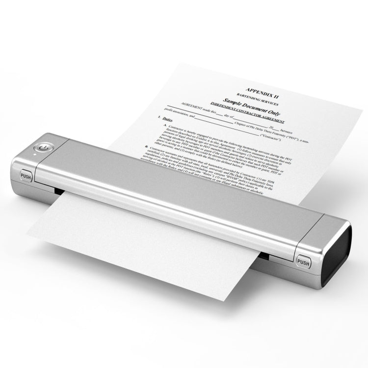 M08F Bluetooth Wireless Handheld Portable Thermal Printer, Black Green A4 Version, Black A4 Version, White A4 Version, White Orange A4 Version, Green A4 Version, Pink A4 Version, Gray A4 Version, Silver A4 Version, Black Green Letter Version... –... Silver Letter Version