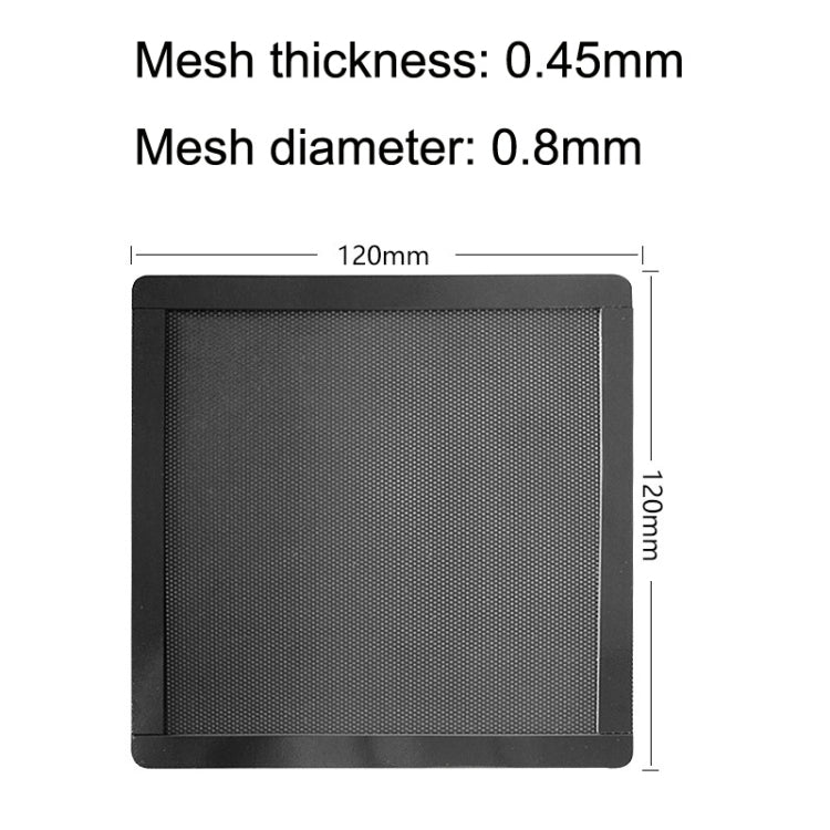 PVC Cooling Fan Dust Net Desktop Computer Industrial Fan Filter Cover, 10pcs 12cm With Magnetic Suction, 10pcs 14cm With Magnetic Suction, 10pcs 12x24cm With Magnetic Suction, 10pcs 14x28cm With Magnetic Suction Ordinary Version... – Magnetic