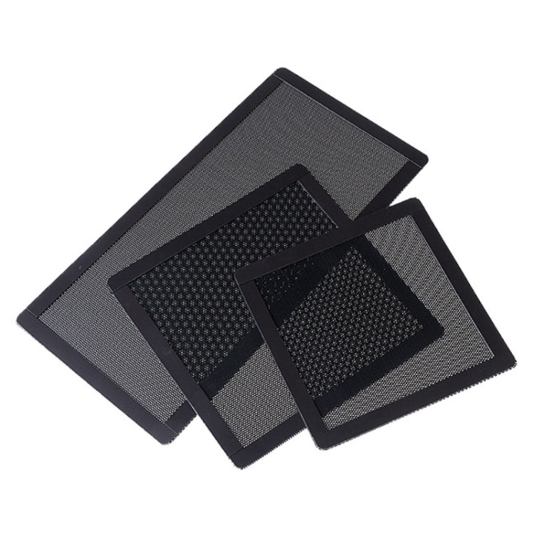 PVC Cooling Fan Dust Net Desktop Computer Industrial Fan Filter Cover, 10pcs 12cm With Magnetic Suction, 10pcs 14cm With Magnetic Suction, 10pcs 12x24cm With Magnetic Suction, 10pcs 14x28cm With Magnetic Suction Ordinary Version... – Magnetic