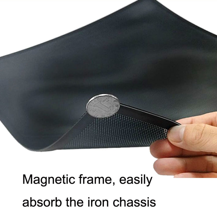 PVC Cooling Fan Dust Net Desktop Computer Industrial Fan Filter Cover, 10pcs 12cm With Magnetic Suction, 10pcs 14cm With Magnetic Suction, 10pcs 12x24cm With Magnetic Suction, 10pcs 14x28cm With Magnetic Suction Ordinary Version... – Magnetic