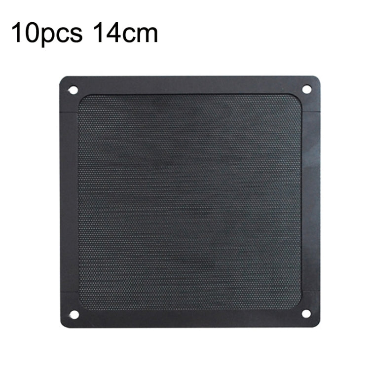 PVC Cooling Fan Dust Net Desktop Computer Industrial Fan Filter Cover, 10pcs 12cm With Magnetic Suction, 10pcs 14cm With Magnetic Suction, 10pcs 12x24cm With Magnetic Suction, 10pcs 14x28cm With Magnetic Suction Ordinary Version... – Magnetic 10pcs 14cm Punching Magnetic Suction
