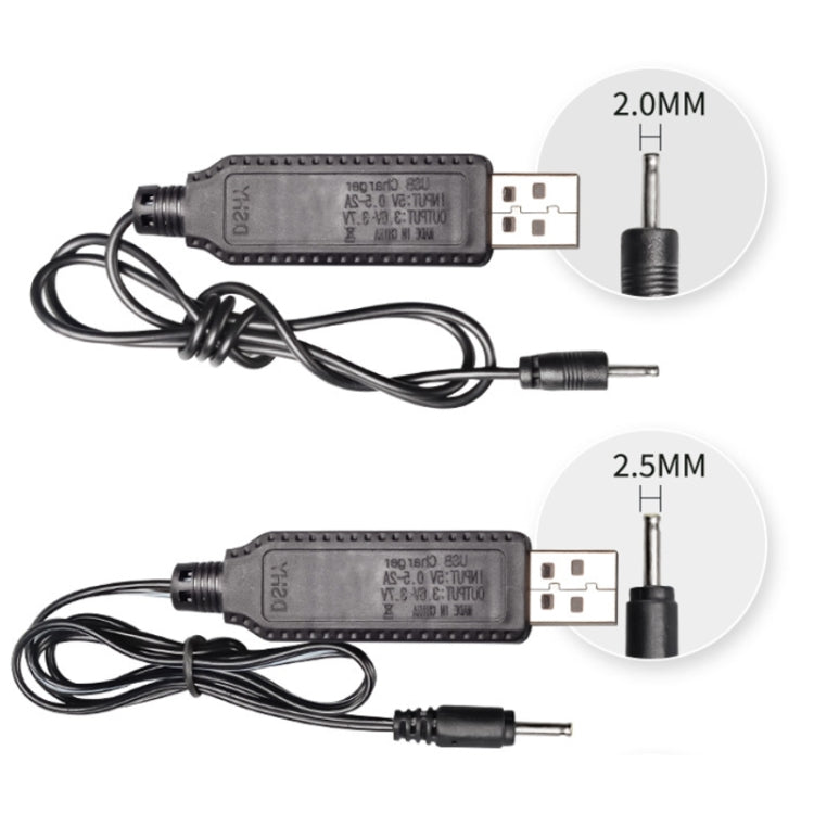 10pcs 3.7V IC Circuit Protection Lithium Battery USB Straight Head Charging Cable, 2.0mm, 3.5mm, 5.5mm – TPU