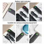 10pcs 3.7V IC Circuit Protection Lithium Battery USB Straight Head Charging Cable, 2.0mm, 3.5mm, 5.5mm – TPU