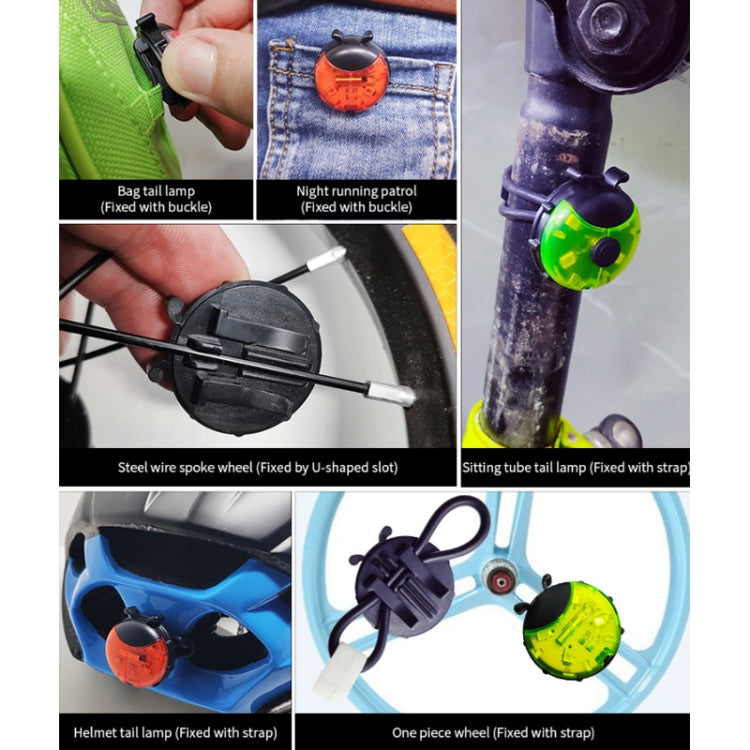 Ladybug Wheel Light Children Balance Bike Bicycle Hub Light, Smart Red, Smart Green, Smart Blue, Manual Red, Manual Green, Manual Blue, Manual Transparent – Waterproof