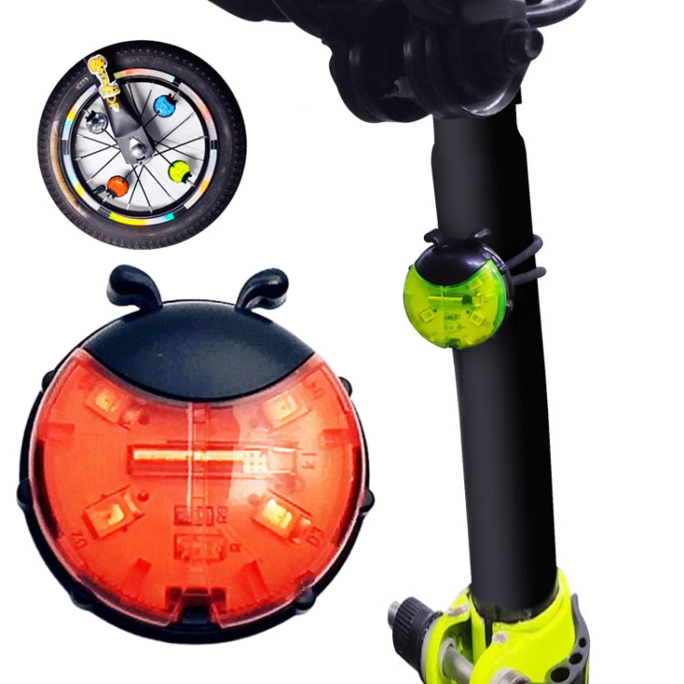 Ladybug Wheel Light Children Balance Bike Bicycle Hub Light, Smart Red, Smart Green, Smart Blue, Manual Red, Manual Green, Manual Blue, Manual Transparent – Waterproof Smart Red