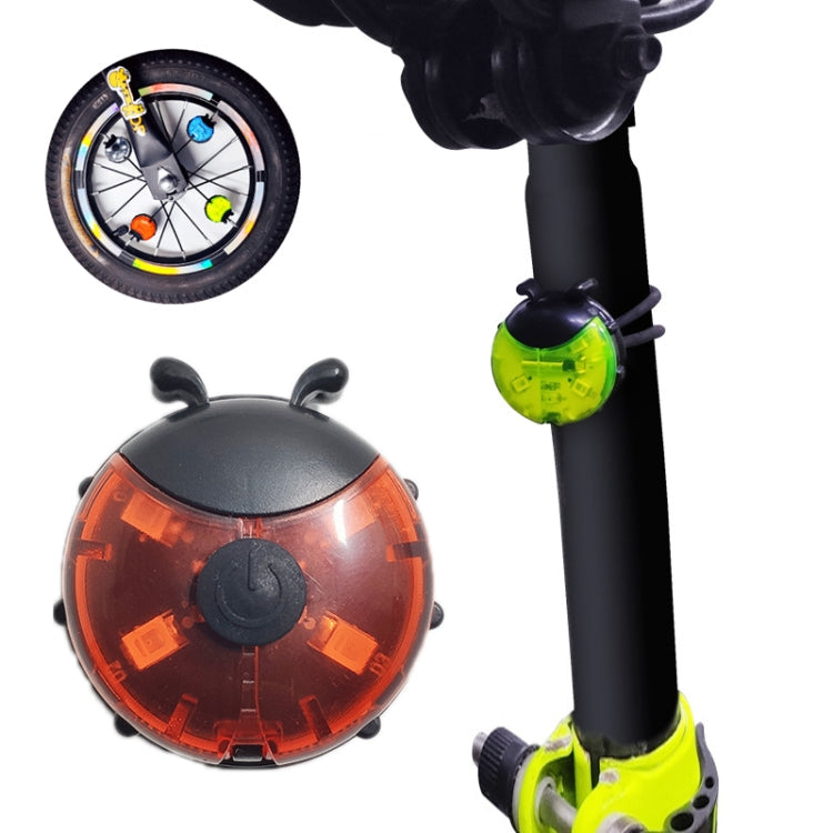 Ladybug Wheel Light Children Balance Bike Bicycle Hub Light, Smart Red, Smart Green, Smart Blue, Manual Red, Manual Green, Manual Blue, Manual Transparent – Waterproof Manual Red