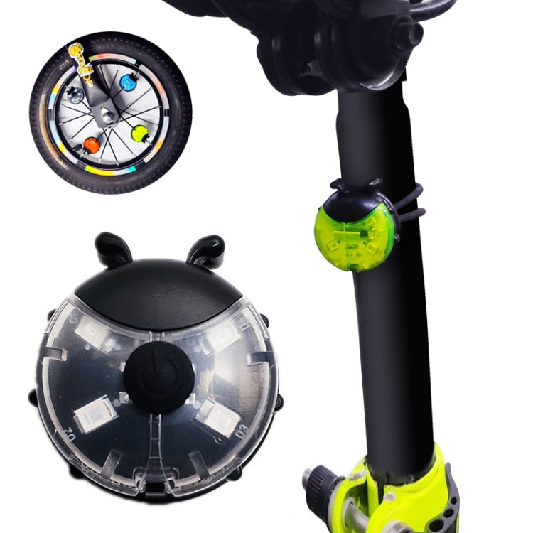 Ladybug Wheel Light Children Balance Bike Bicycle Hub Light, Smart Red, Smart Green, Smart Blue, Manual Red, Manual Green, Manual Blue, Manual Transparent – Waterproof Manual Transparent