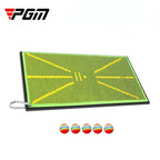 PGM DJD038 Golf Batting Pad Swing Practitioner Beads Training Trace Detection Cushion, Style:, With 5 Sponge Balls, Without Balls With 5 Sponge Balls