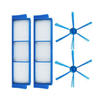 For Philips FC8007 FC8792 FC8794 FC8796 Sweeper Accessories, 2pairs Side Brush+2 Filters, 2pcs Side Brush, 1 Filter