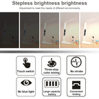 LED Intelligent Digital Display Foldable Desk Lamp, Style:, Charging 2000mAh, Charging 3200mAh, Double Head USB Straight Plug, Double Head Charging 2000mAh, Double Head Charging 3200mAh