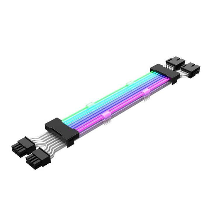 5V ARGB Neon Color Line, 24pin Motherboard Power Supply Light Wire Black, Double 8pin Graphics Card Power Supply Wire Black, 24pin Motherboard Power Supply Light Wire White, Double 8pin Graphics Card Power Supply Wire White – Durable Build, Easy to Use Double 8pin Graphics Card Power Supply Wire Black