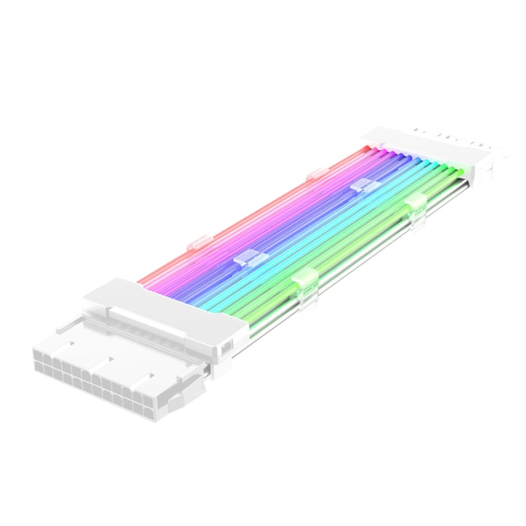5V ARGB Neon Color Line, 24pin Motherboard Power Supply Light Wire Black, Double 8pin Graphics Card Power Supply Wire Black, 24pin Motherboard Power Supply Light Wire White, Double 8pin Graphics Card Power Supply Wire White – Durable Build, Easy to Use 24pin Motherboard Power Supply Light Wire White