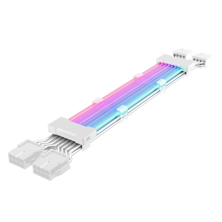 5V ARGB Neon Color Line, 24pin Motherboard Power Supply Light Wire Black, Double 8pin Graphics Card Power Supply Wire Black, 24pin Motherboard Power Supply Light Wire White, Double 8pin Graphics Card Power Supply Wire White – Durable Build, Easy to Use Double 8pin Graphics Card Power Supply Wire White