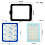For Philips FC9732 FC9728 FC9735 Vacuum Cleaner Air Filter, 1 Air Inlet +1 Air Outlet, 1 Air Outlet, 1 Outer Frame