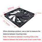 FANNER Ice Soul F8010 Ultra Thin Chassis Fan 4pin PWM Intelligent Speed Adjustment Quiet Cooling Heat Dissipation, F8010 – Durable Build, Easy to Use