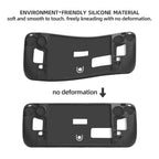 For Steam Deck Hifylux ST-PF14 Game Console Silicone Case Anti-scratch Non-slip Handheld Case Lanyard, Silicone Case Blue, Silicone Case Red