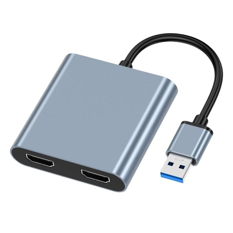 USB 3.0 To Dual HDMI, USB, USB-C / Type-C High Definition Converter 4K USB Same Screen Extender, USB 3.0 To Dual HDMI – Aluminum Alloy, 4K