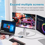USB 3.0 To Dual HDMI, USB, USB-C / Type-C High Definition Converter 4K USB Same Screen Extender, USB 3.0 To Dual HDMI – Aluminum Alloy, 4K