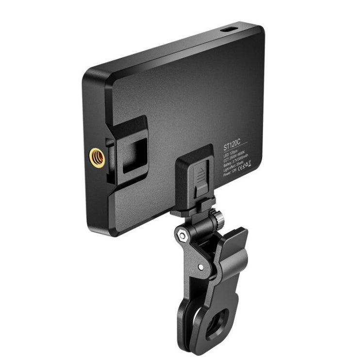 ST-120C Mobile Phone Tablet Clip Fill Light Selfie Live Camera Portable Camera Lighting, ST-120C