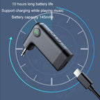 S-18 Car Mini AUX Audio Adapter Wireless Bluetooth 5.0 Receiver, S-18
